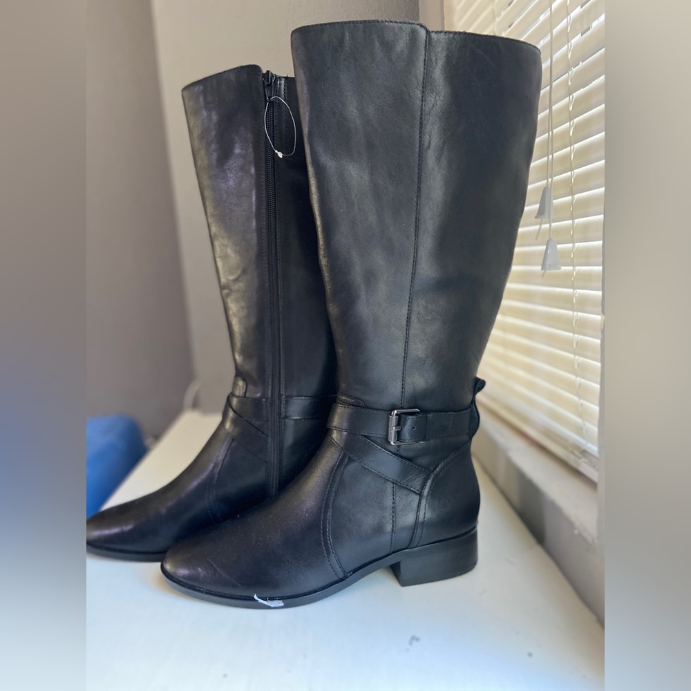 Naturalizer wide calf riding boots nwt